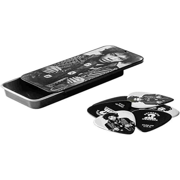 Dunlop Collector Pick Tins - Hendrix Mankowitz Heavy Gauge