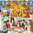 thumbnail image 4 of Dragon Ball 21th Tableware Balloons Cake Toppers Backdrop Banner Supplies Party Decor Plates Decorations, 4 of 7