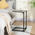 thumbnail image 2 of Hanyu C Shaped End Table Set of 2, Couch Side Table that Slide Under Sofa, Narrow Small Space TV Trays for Living Room, Bedroom, Greige HET02CGY, 2 of 17