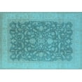 thumbnail image 1 of Ahgly Company Indoor Rectangle Oriental Light Blue Industrial Area Rugs, 2' x 4', 1 of 4