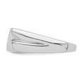 thumbnail image 3 of Sterling Silver Rhodium Plated Diamond Men's Ring, 3 of 5
