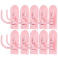 thumbnail image 5 of MLINS  10 Pcs Bathroom Slippers Holder Towel Hooks Brushed Nickel Pink, 5 of 8