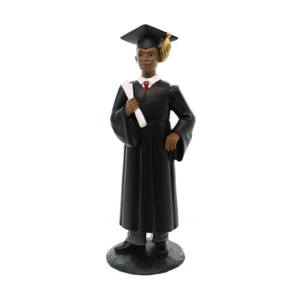 Black Art Male Graduate Polyresin Collage High School 17148