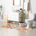 thumbnail image 6 of Yayeee Bath Rug for Bathroom Floor Non Slip Rectangle Fluffy Soft Absorbent Mat, 16"x24", Pink Christmas Santa, 6 of 7