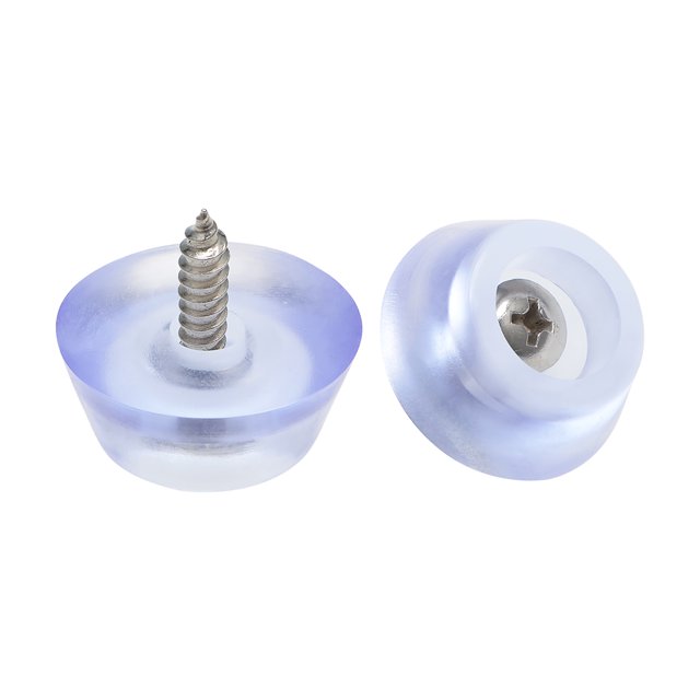 Almohadillas de Silicona para Muebles, 28mm x 19mm Bumpers Antideslizantes 11mm de Altura Transparentes 20Pcs
