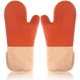 thumbnail image 1 of Manopla de Horno de Silicona Manopla de Horno de algodón Antideslizante Manopla de Horno de Aislamiento térmico para Cocina Pizza Barbacoa Guantes de Horno 21 cm Naranja, 1 of 5