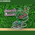 thumbnail image 4 of Glowneon Desserts Maison Wall Art, Cake & Ice Cream Bakery Neon Light, 4 of 5