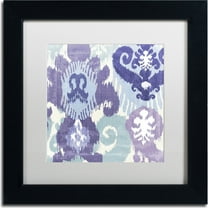 Trademark Fine Art "Blue Curry I" Canvas Art by Color Bakery, White Matte, Black Frame