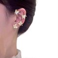 thumbnail image 1 of Zircon Butterfly Sparkling Non Piercing Earrings Ear Wrap Ear Cuff, 1 of 1