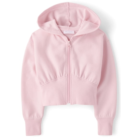 The Children's Place Girls Long Sleeve Premium Fleece Zip Up Hoodie, Sizes XS-XXL