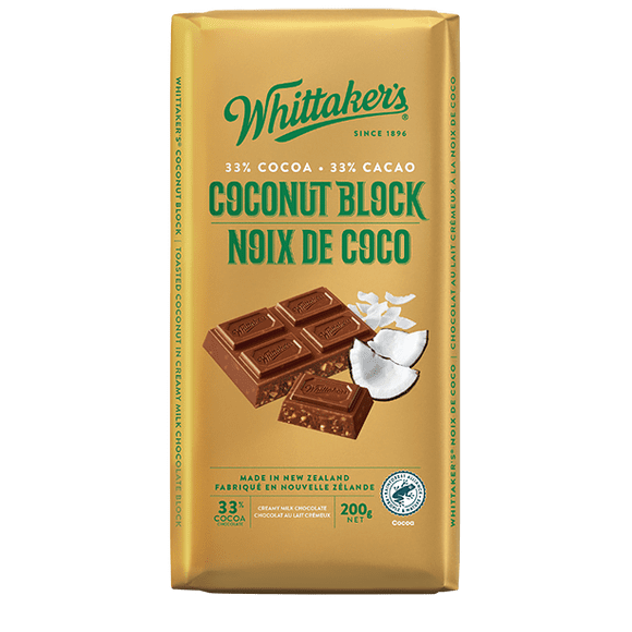 Whittaker's Coconut Block, 200 Gram
