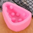 thumbnail image 2 of COSMOBETTY Silicone Pastry Mold Triangle Cheese Shape Mould 1Pcs Pink for Baking Dessert Making Hobbyists, 2 of 8