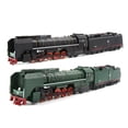 thumbnail image 1 of Lubelski 2 Pcs 1/87 Locomotive Rétro à Vapeur Wagon à Rétrofriction Musique LED Jouet pour Enfants, 1 of 8