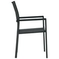 thumbnail image 4 of vidaXL 5 Piece Garden Dining Set Black, 4 of 8