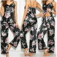 thumbnail image 4 of Seyurigaoka Fashion Women Satin 2Pcs Pyjamas Sets Summer V-neck Silk Sleepwear Homewear, 4 of 6