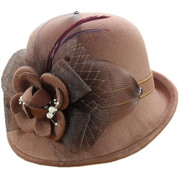 YooGuoGuo Fedora Hats for Women Wide Brim Felt Lady Felt Hat Warm