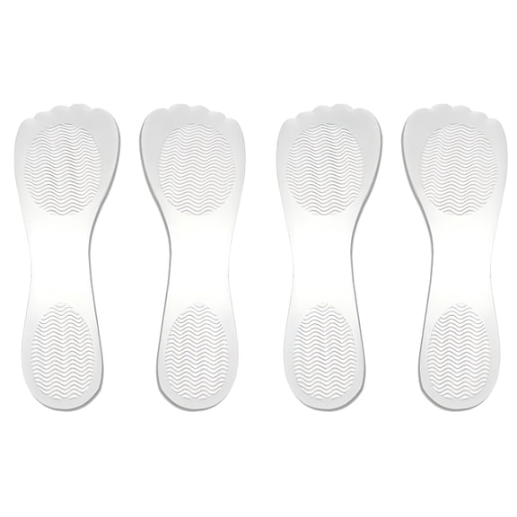 XIRQI 2 Pair of High Heels Insoles Self-adhesive Pain Relief Prevent Feet from Sliding 3/4 Insert Cushion for High Heels (Clear)