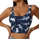 thumbnail image 1 of Balery Cute Shark Sujetadores deportivos con espalda cruzada para mujer, acolchados, sin costuras, de alto impacto, ideales para yoga, gimnasio, entrenamiento y fitness.-Small, 1 of 8