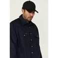 thumbnail image 2 of Forge Workwear Men's Fr Solid Long Sleeve Snap Work Shirt Navy Medium, 2 of 4