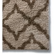 thumbnail image 7 of Lattice Links Modern Geometric Trellis 3x5 (3'3'' x 5'3'') Area Rug Brown Beige Plush Shag Easy Care Thick Soft Plush Living Room, 7 of 7