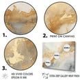 thumbnail image 3 of Designart "Magic Marble Geode In Gold And White III" Abstract Marble Wall Art Living Room, 3 of 7