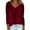 Red, variant on Cowl Neck Tops for Women, Yigetop Velvet Shirts for Women Cowl Neck Pleated Tops Elegant 2025 Fall Ruched Long Sleeve Blouse Ladies Tops and Blouses Red M
