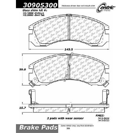 Go Parts Oe Replacement For 1992 2004 Mitsubishi Diamante Front Disc Brake Pad Set For Mitsubishi Diamante Base Ralliart Spyder Sl Walmart Com