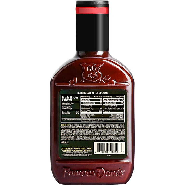 Famous Dave s Devil s Spit BBQ Sauce 19 oz. 2 Pack Walmart