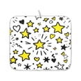 thumbnail image 2 of Hand Drawn Star Pattern Drying Dish Mat Quick Drying Absorbent Soft Durable for Kitchen 18" x 24", 2 of 10