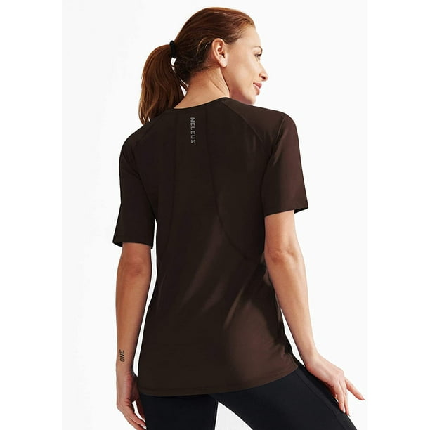 Women's 3 Pack Dry Fit Athletic Compression Long Sleeve T Shirt