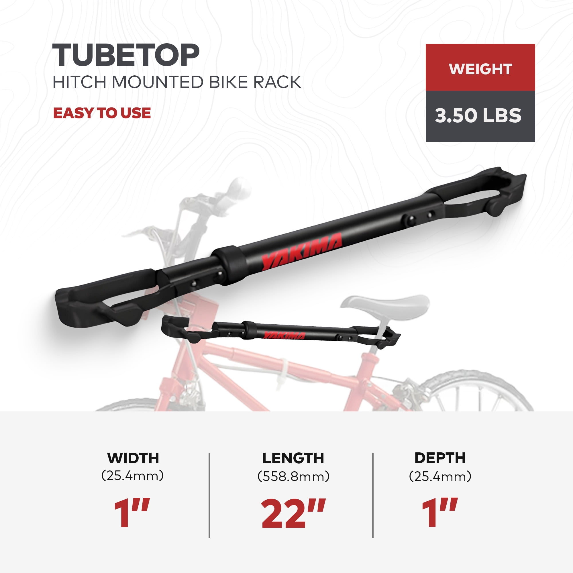 Yakima TubeTop Hitch Mounted Bike Rack w Seat Post Mounting Type for Bikes Walmart