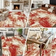 thumbnail image 6 of Red Large Area Rugs 8x10 ft Modern Abstract Gradient Red Geometric Texture Washable Rug Non Slip Indoor Carpet Absorbent Floor Mat for Living Room Bedroom Dining Room, 6 of 9