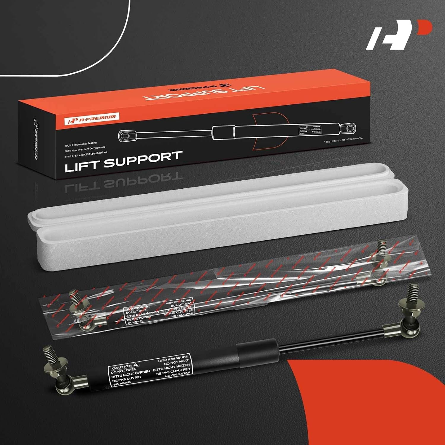A-Premium Hood Lift Supports Shock Struts Replacement for Toyota Land Cruiser Landcruiser 100 Series 1998-2007 LX470