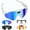 Blue, variant on POV Glasses 4K Baseball Sunglasses with Camera, Smart Camera Glasse for Skiing Outdoor Cycling Goggles