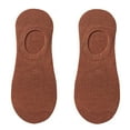 thumbnail image 2 of Akiihool Womens Socks Crew No Show Socks Womens Ultra Low Cut Liner Socks Non Slip Hidden Invisible for Flats Boat (Brown,One Size), 2 of 4