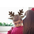thumbnail image 6 of SDJMa Faux Deer Ear Headband, Plush Christmas Cosplay Hair Accessory with Snowflake Design, Festive Party Headpiece for Women & Teens (Brown), 6 of 6