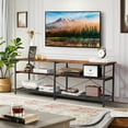 Slevoo TV Stand for TV up to 70" TV Shelves Table Entertainment Center
