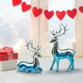 thumbnail image 5 of Home Decorations Reindeer Figurines,Set of 2 Ceramic Reindeer Statues Xmas Decor Indoor, Christmas Deer Figurines, Deer Decor for Tabletop Home Bedroom Winter Living Room, 5 of 6