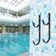 thumbnail image 4 of Colgadores de poste de piscina para primera , estante colgante de doble , telescópico para barra de piscina, de soporte de Negro Soledad Perchas para postes de piscina, 4 of 7