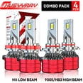 thumbnail image 1 of 2-Sides LED Headlight Bulbs Conversion Kit 9005 H11 High Low Beam Bright White, 1 of 10