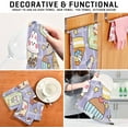 thumbnail image 7 of Dreamtimes Soft Absorbent Reusable Kitchen Towels, Set of 6|28x18 in, Cute Sticker Cartoon Dining Kitchen Living Room Tea Towels Dish Towels Decorative Towels, 7 of 7