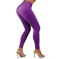thumbnail image 2 of Gilbin Ultra Soft High Waist Leggings for Women-Many Colors -One Size & Plus Size (Dark Purple 3X-5X), 2 of 5