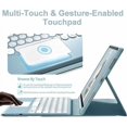 thumbnail image 3 of Funda Delgada Magnética con Teclado, Panel Táctil y Mouse, Azul para Xiaomi Redmi Pad SE de 11 Pulgadas 2023, 3 of 8