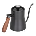 thumbnail image 4 of Coffee Kettle, Wooden Handle Electric Coffee Kettle Ergonomic Leakproof  For Office For Home Black, 4 of 8