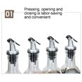 thumbnail image 5 of Hariumiu Kitchen Pour Spouts 1/4 Pcs Olive Oil Vinegar Dispenser Bottle Liquor Wine Pourers Top Stopper Leak proof with Lid for Kitchen and Bar, 5 of 10