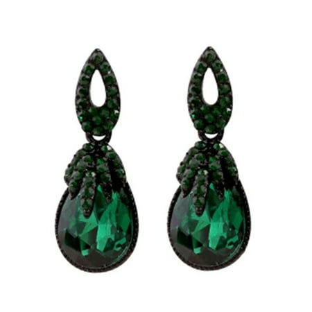 KABOER Zinc Alloy Women's Jewelry Deep Green Vintage Drop Earrings So Great
