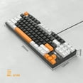 thumbnail image 4 of MageGee LED Backlit USB-C Gaming Keyboard, White & Black, 4 of 8