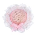 thumbnail image 4 of Sombrero de copa en miniatura a escala 1/12, hermoso mini sombrero de paja rosa con lazo para casa de muñecas, 4 of 9