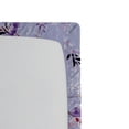 thumbnail image 3 of Ambesonne Floral Design Fitted Sheet, Leaves Boho Print, Twin Size, Pale Purple Pastel Purple, 3 of 5