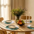 thumbnail image 3 of Round Placemats Watercolor Green Forest 15 inch Set of 6 Table Mats for Dining Table Trees Heat Resistant Non-Slip Kitchen & Home Decorative Place Mat Set, 3 of 8